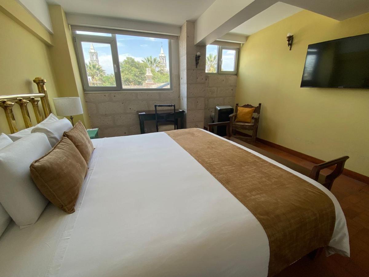 ארקוויפה Katari Hotel At Plaza De Armas מראה חיצוני תמונה